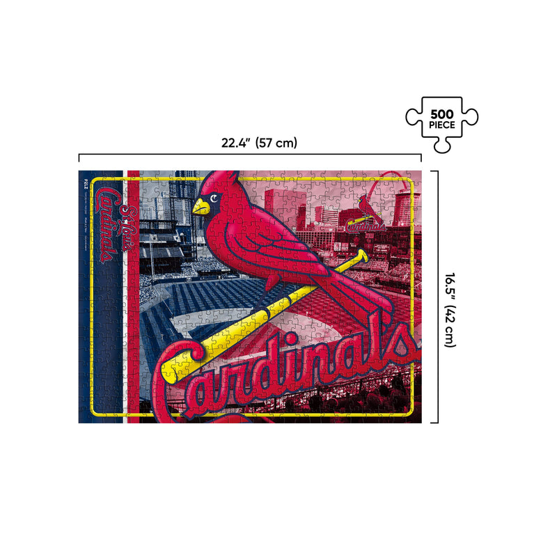St Louis Cardinals MLB Big Logo 500 Piece Jigsaw Puzzle PZLZ