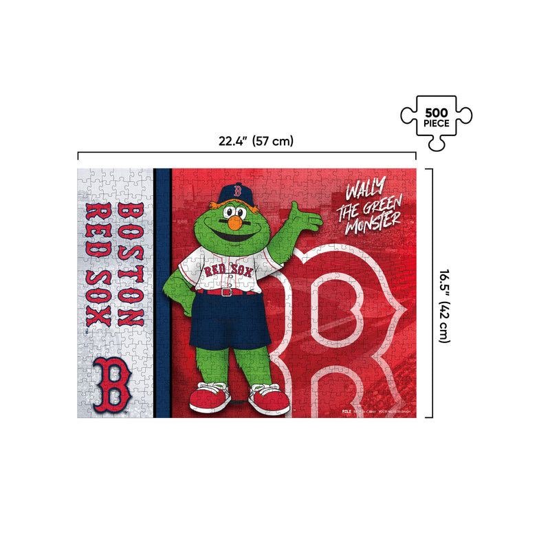 Boston Red Sox MLB Big Logo 500 Piece Jigsaw Puzzle PZLZ - Wally The G
