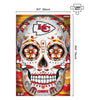 Kansas City Chiefs NFL Sugar Skull 1000 Piece Jigsaw Puzzle PZLZ