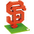 San Francisco Giants MLB 3D BRXLZ Construction Puzzle Set Team Logo