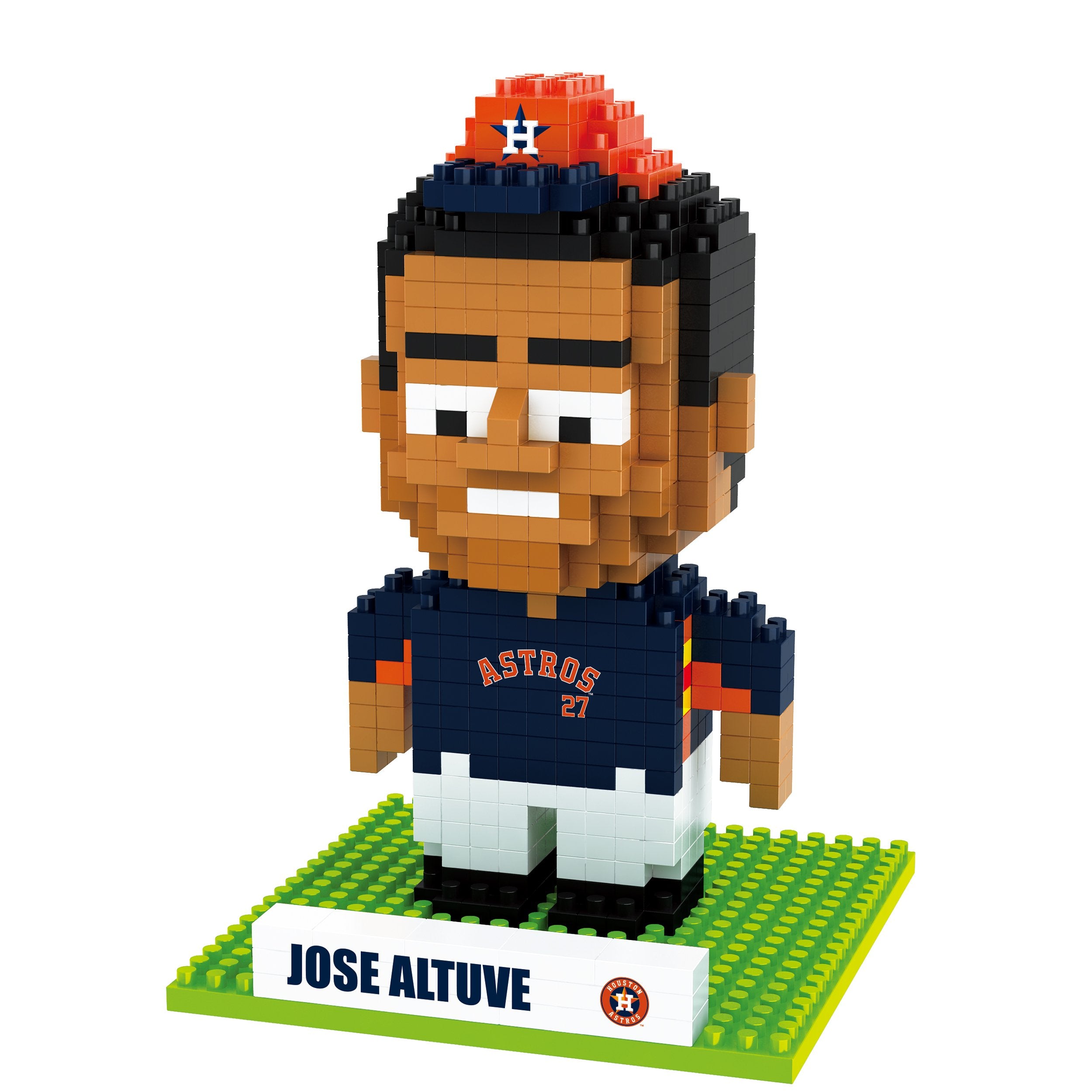 Jose Altuve Houston Astros BRXLZ Mini Player