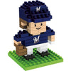 Milwaukee Brewers MLB 3D BRXLZ Construction Puzzle Set Team Player