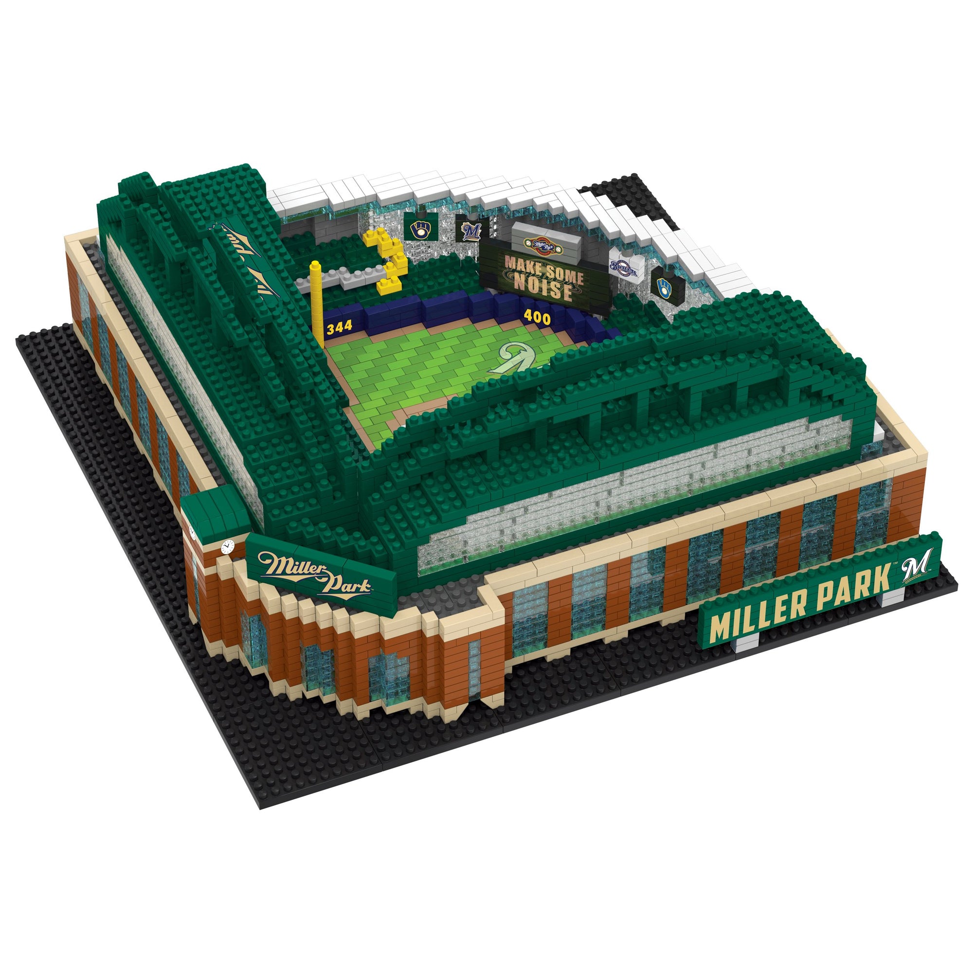 Milwaukee Brewers Miller Park MLB 3D BRXLZ Stadium Blocks Set
