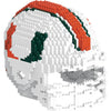 Miami Hurricanes NCAA 3D Brxlz Helmet Puzzle Building Blocks Set