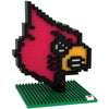 Louisville Cardinals NCAA 3D Brxlz Logo Puzzle Building Blocks Set