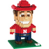Nebraska Huskers NCAA 3D Brxlz Mascot Puzzle Building Blocks Set