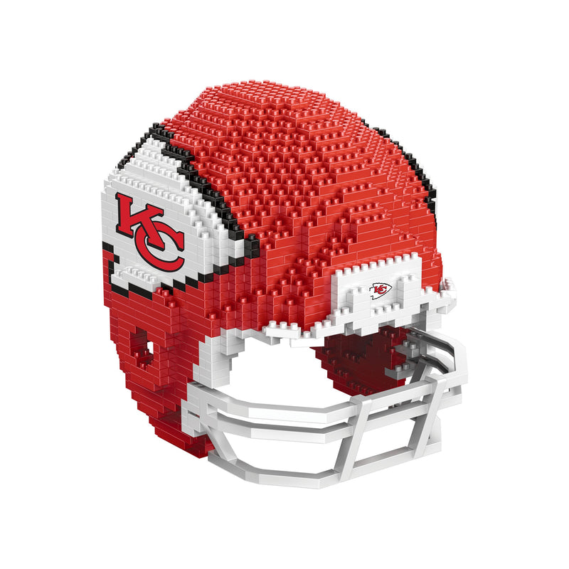 Kansas City Chiefs NFL 3D BRXLZ Puzzle Replica Mini Helmet Set