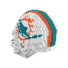 Miami Dolphins NFL 3D BRXLZ Puzzle Replica Mini Helmet Set