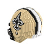 New Orleans Saints NFL 3D BRXLZ Puzzle Replica Mini Helmet Set