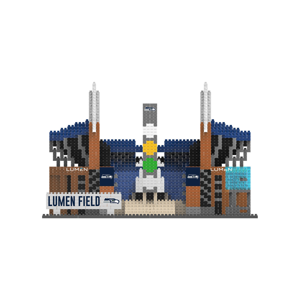 Seattle Seahawks NFL 3D BRXLZ Stadium Blocks Set