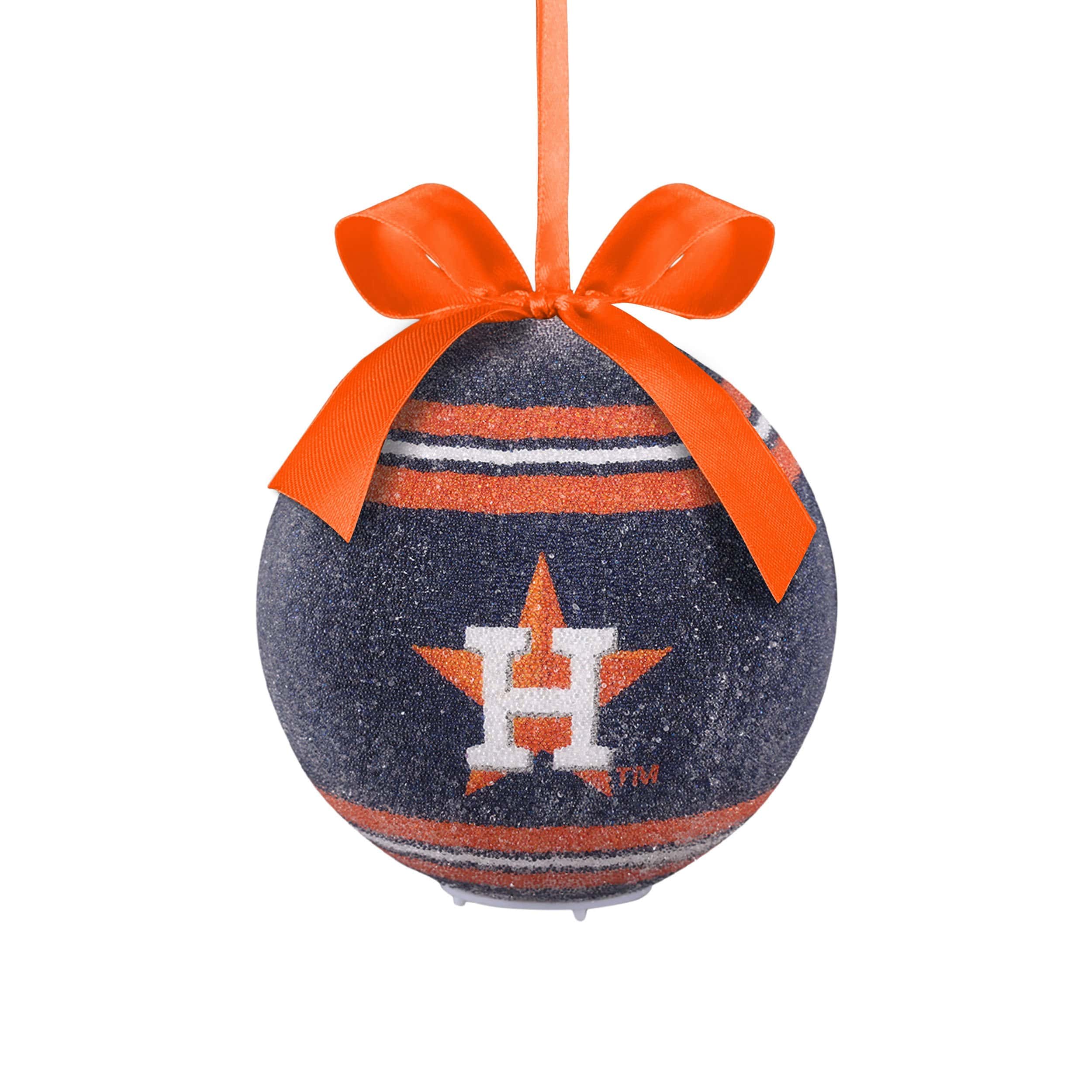 Houston Astros MLB LED Shatterproof Ball Ornament
