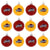 Cleveland Cavaliers NBA 12 Pack Ball Ornament Set