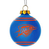 Oklahoma City Thunder NBA 2014 Glitter Logo Glass Ball Ornament