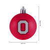 Ohio State Buckeyes NCAA 12 Pack Ball Ornament Set