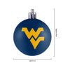 West Virginia Mountaineers NCAA 12 Pack Ball Ornament Set