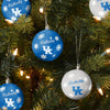 Kentucky Wildcats NCAA 5 Pack Shatterproof Ball Ornament Set