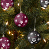 Texas A&M Aggies NCAA 5 Pack Shatterproof Ball Ornament Set