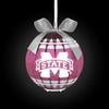 Mississippi State Bulldogs NCAA LED Shatterproof Ball Ornament