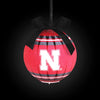Nebraska Cornhuskers NCAA LED Shatterproof Ball Ornament