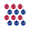 Buffalo Bills 12 Pack Plastic Ball Ornament Set