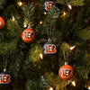 Cincinnati Bengals NFL 12 Pack Ball Ornament Set