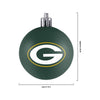 Green Bay Packers NFL 12 Pack Plastic Ball Ornament Set