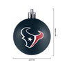 Houston Texans 12 Pack Plastic Ball Ornament Set