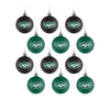 New York Jets NFL 12 Pack Ball Ornament Set
