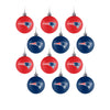 New England Patriots NFL 12 Pack Plastic Ball Ornament Set