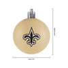 New Orleans Saints NFL 12 Pack Plastic Ball Ornament Set