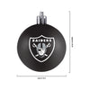 Las Vegas Raiders NFL 12 Pack Ball Ornament Set
