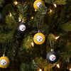 Pittsburgh Steelers NFL 12 Pack Ball Ornament Set