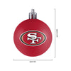 San Francisco 49ers NFL 12 Pack Ball Ornament Set