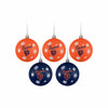Chicago Bears NFL 5 Pack Shatterproof Ball Ornament Set