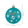 Miami Dolphins NFL 5 Pack Shatterproof Ball Ornament Set