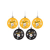 Pittsburgh Steelers NFL 5 Pack Shatterproof Ball Ornament Set