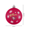 San Francisco 49ers NFL 5 Pack Shatterproof Ball Ornament Set