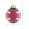 Arizona Cardinals NFL 2 Pack Glass Ball Ornament Set