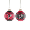 Atlanta Falcons NFL 2 Pack Glass Ball Ornament Set