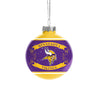 Minnesota Vikings NFL 2 Pack Glass Ball Ornament Set