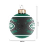 New York Jets NFL 2 Pack Glass Ball Ornament Set