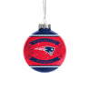 New England Patriots NFL 2 Pack Glass Ball Ornament Set