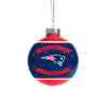 New England Patriots NFL 2 Pack Glass Ball Ornament Set