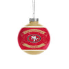 San Francisco 49ers NFL 2 Pack Glass Ball Ornament Set