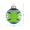 Seattle Seahawks NFL 2 Pack Glass Ball Ornament Set