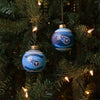 Tennessee Titans NFL 2 Pack Glass Ball Ornament Set