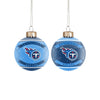 Tennessee Titans NFL 2 Pack Glass Ball Ornament Set