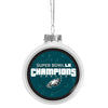 Philadelphia Eagles NFL Super Bowl LII Glass Ball Champions Ornament