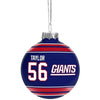 NFL Retired Player Glass Ball Ornament New York Giants L Taylor #56