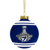 Tampa Bay Lightning NHL 2021 Stanley Cup Champions Glass Ball Ornament